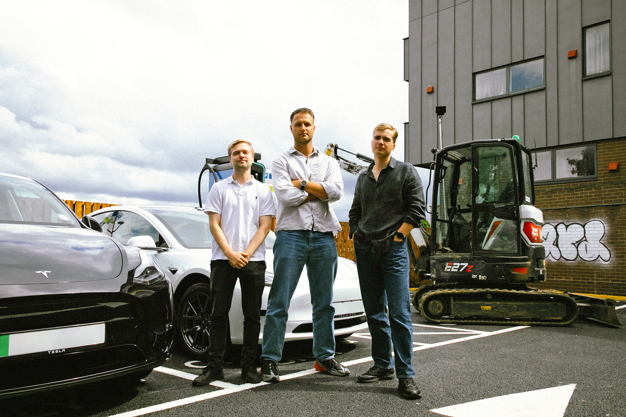 Hubber founders (from left to right) Hugh Leckie, Conner Selwood and Harry Fox.